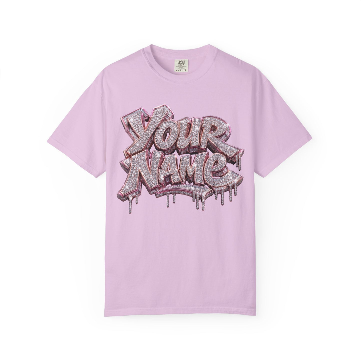 Diamond Ice Drip Custom Name Tee