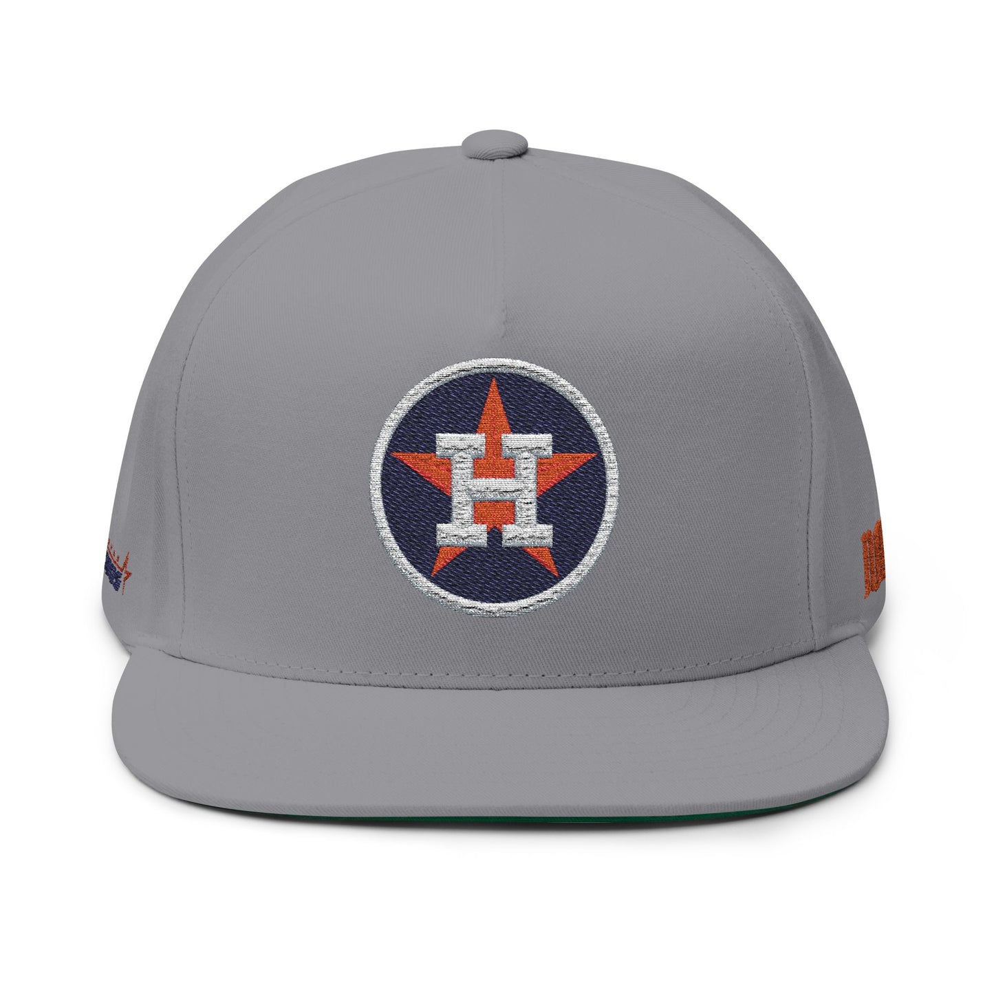 CUSTOM Houston Astros Embroidered Flat Bill Cap