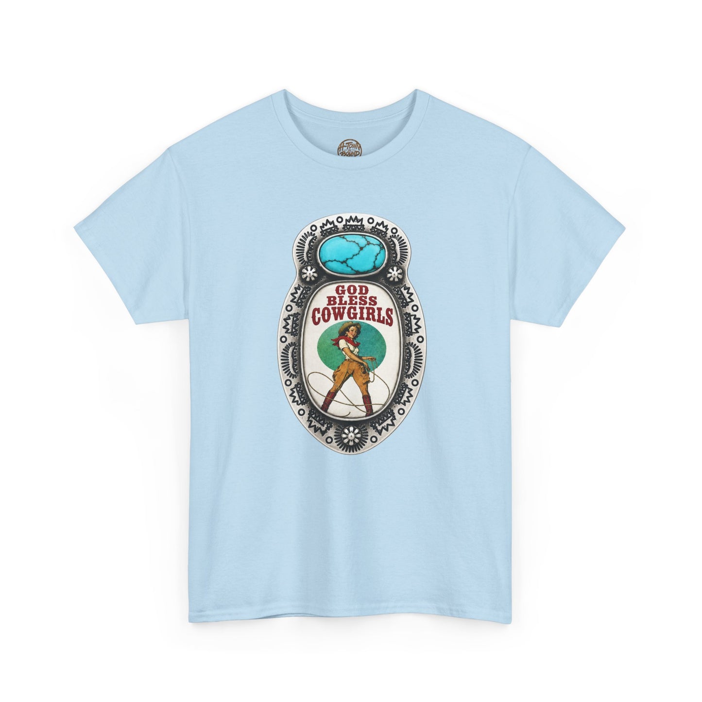 Western Cowgirl Pendant Graphic Tee