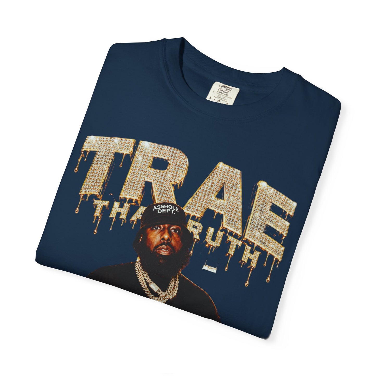 Houston Rapper Graphic Tee- Golden Ice Drip