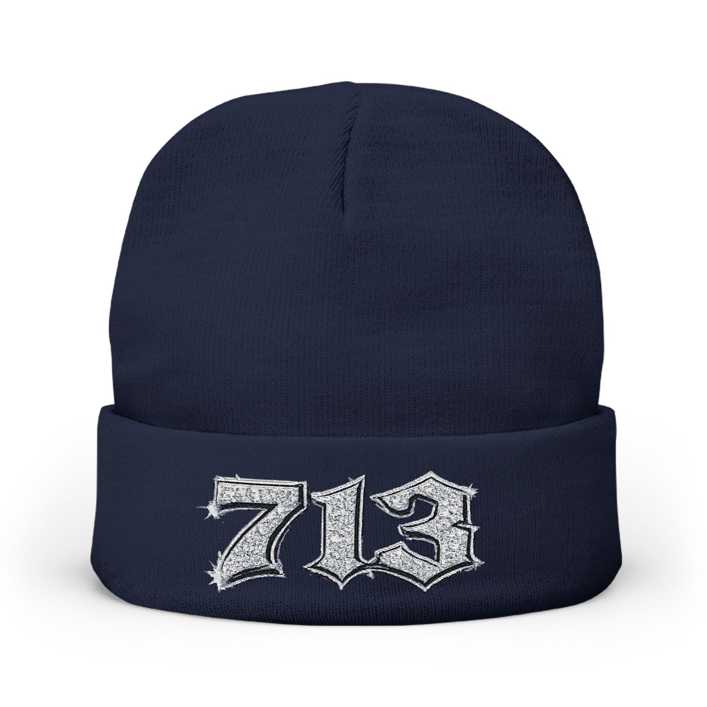 713 Embroidered Knit Beanie