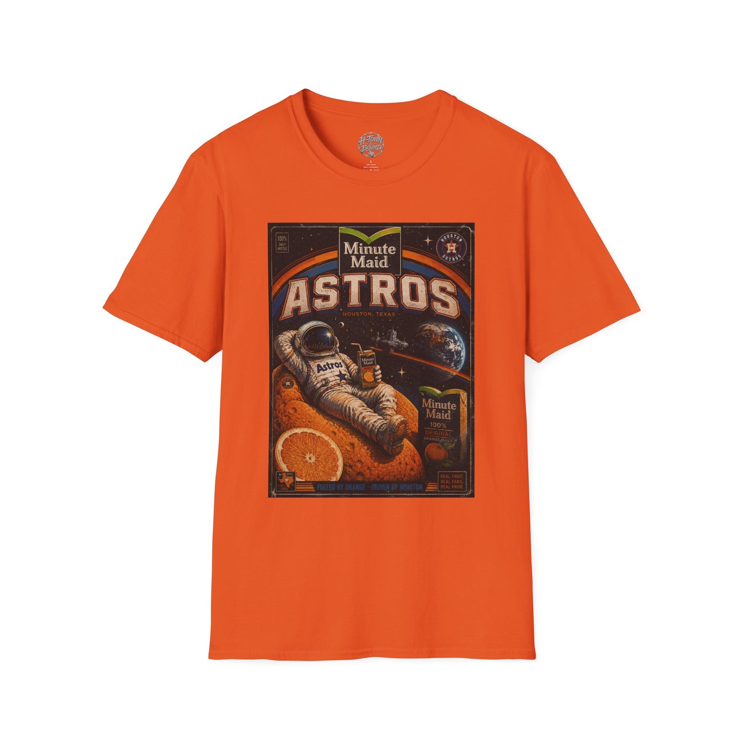 Orange Chill Astros Astronaut Tee