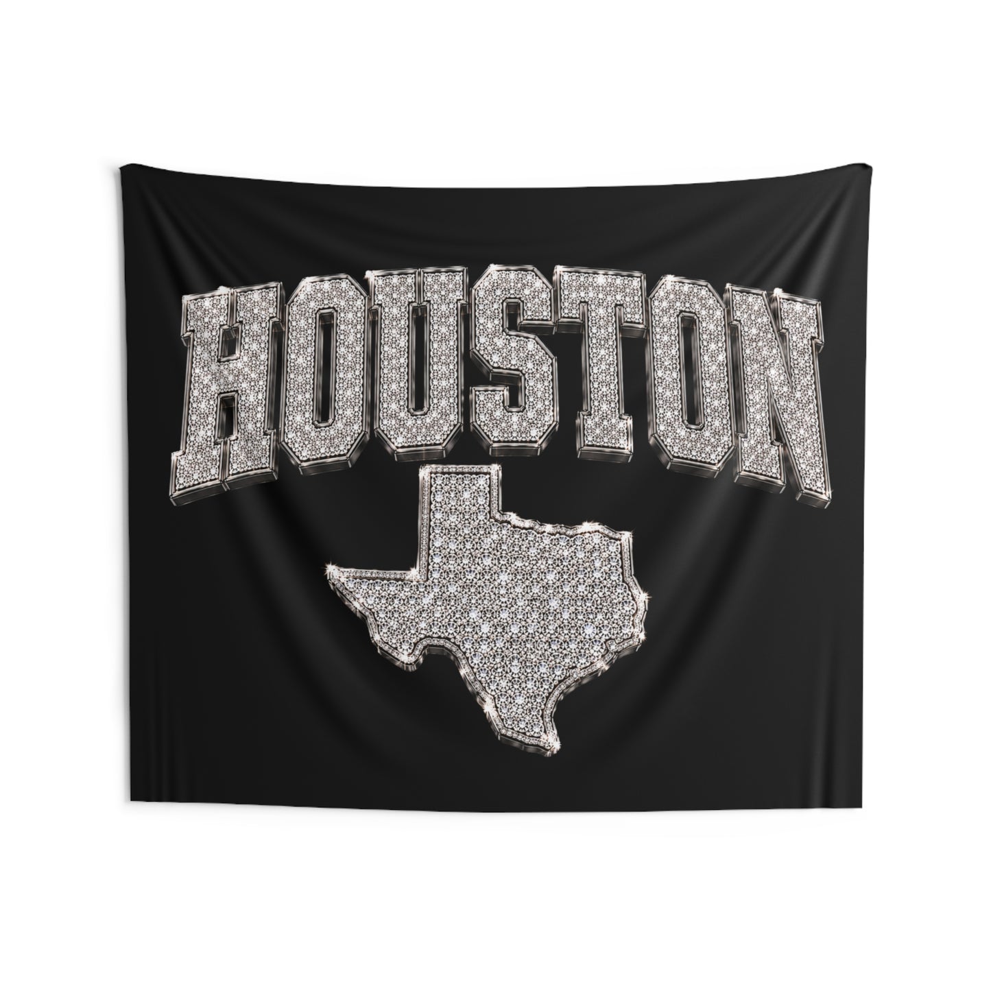 Iced Logo Houston Texas Wall Tapestry