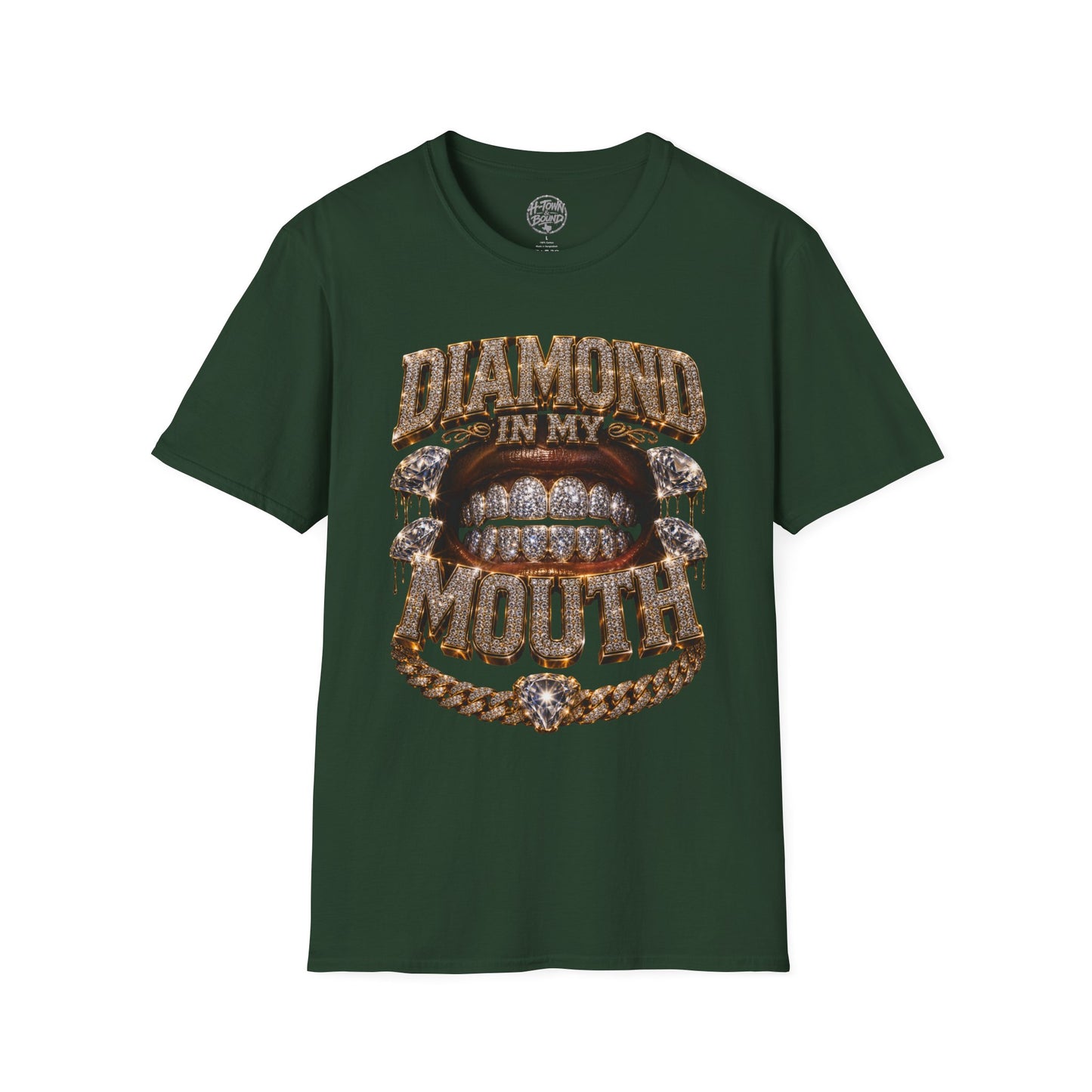 Iced Logo Diamonds In My Mouth Tee