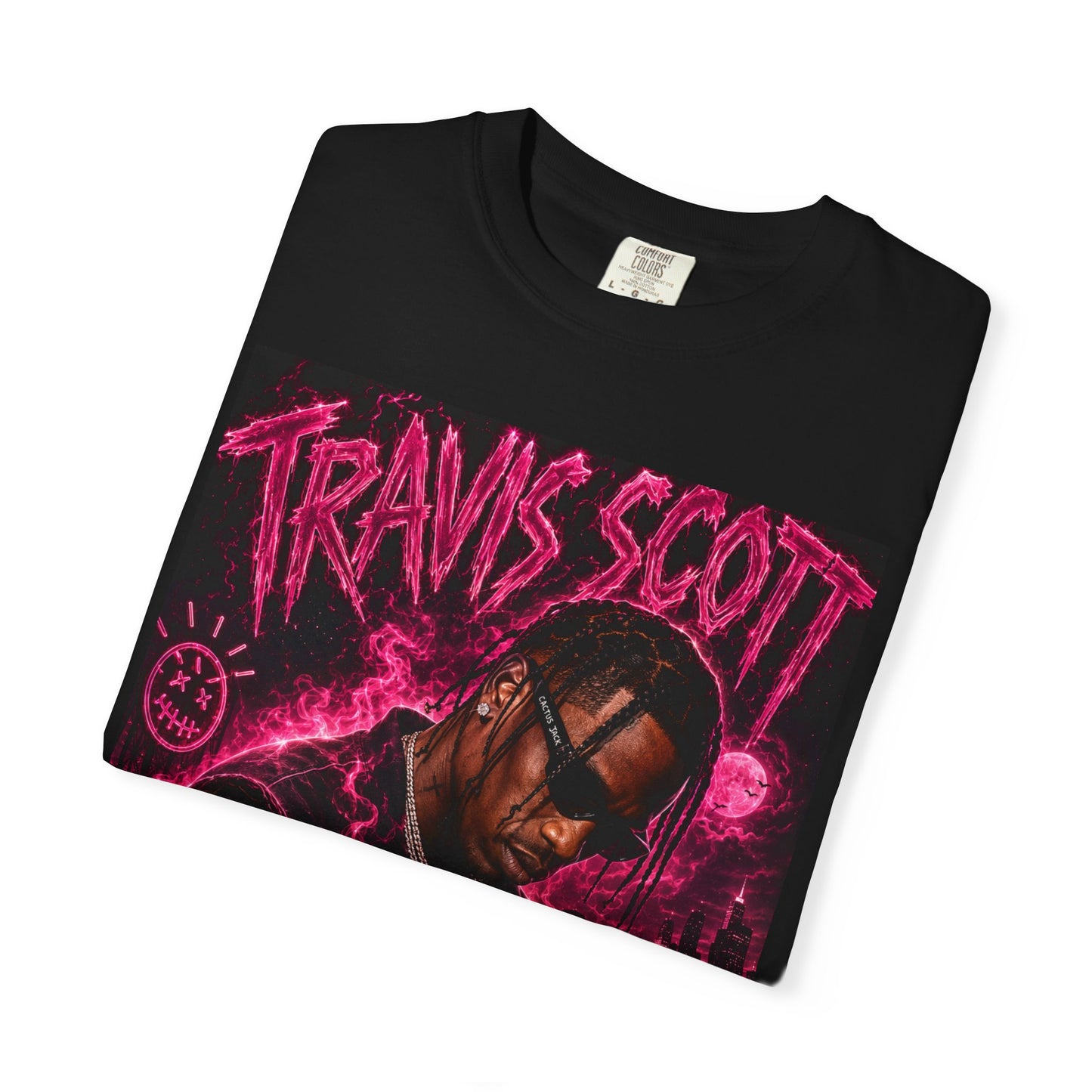 Houston Artist Graphic Tee- Pink Smoke