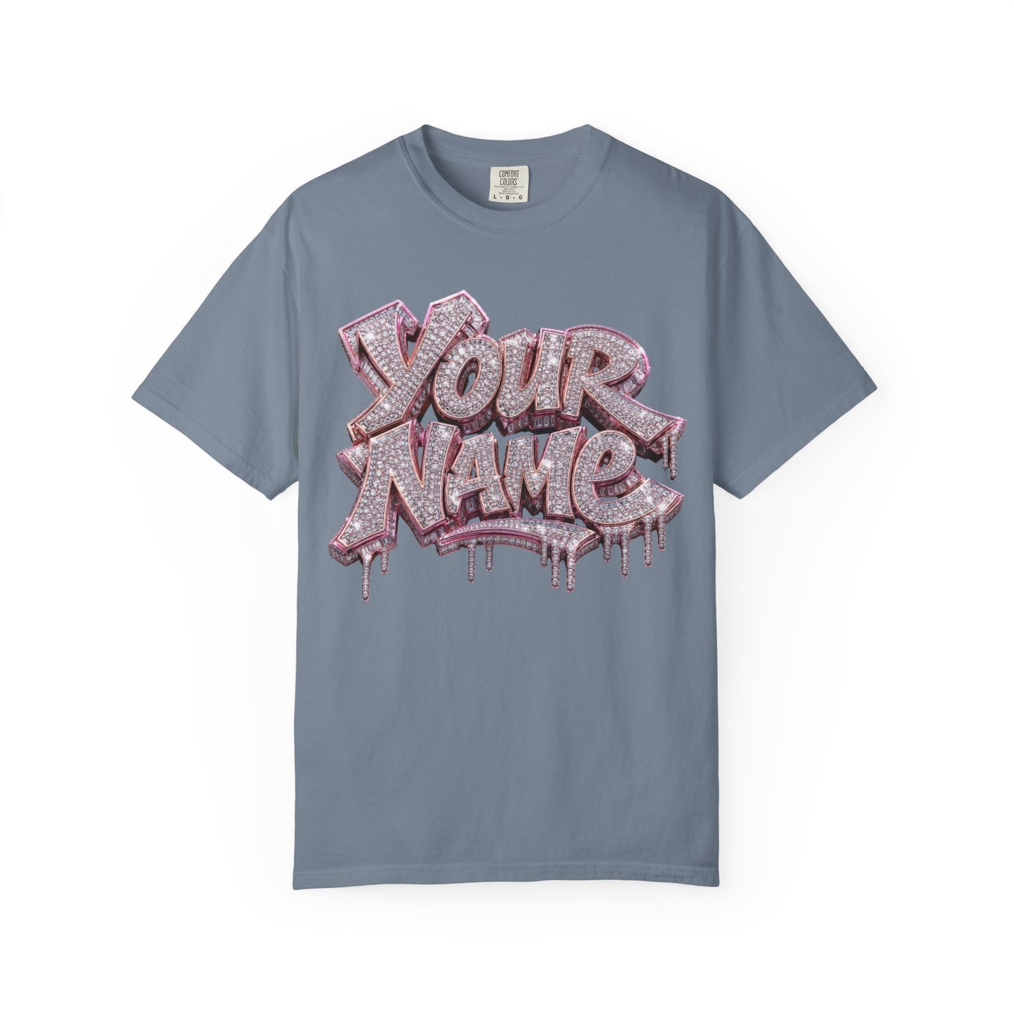 Diamond Ice Drip Custom Name Tee