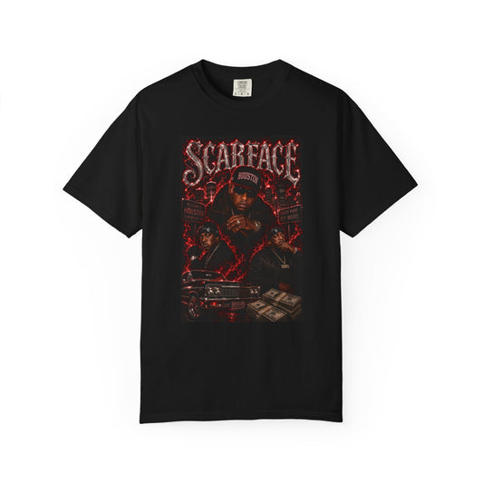 Houston Rapper Graphic Tee-Red Smoke