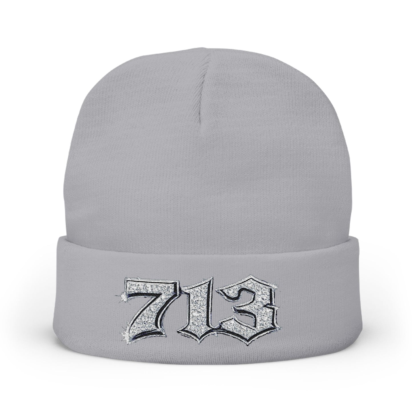 713 Embroidered Knit Beanie