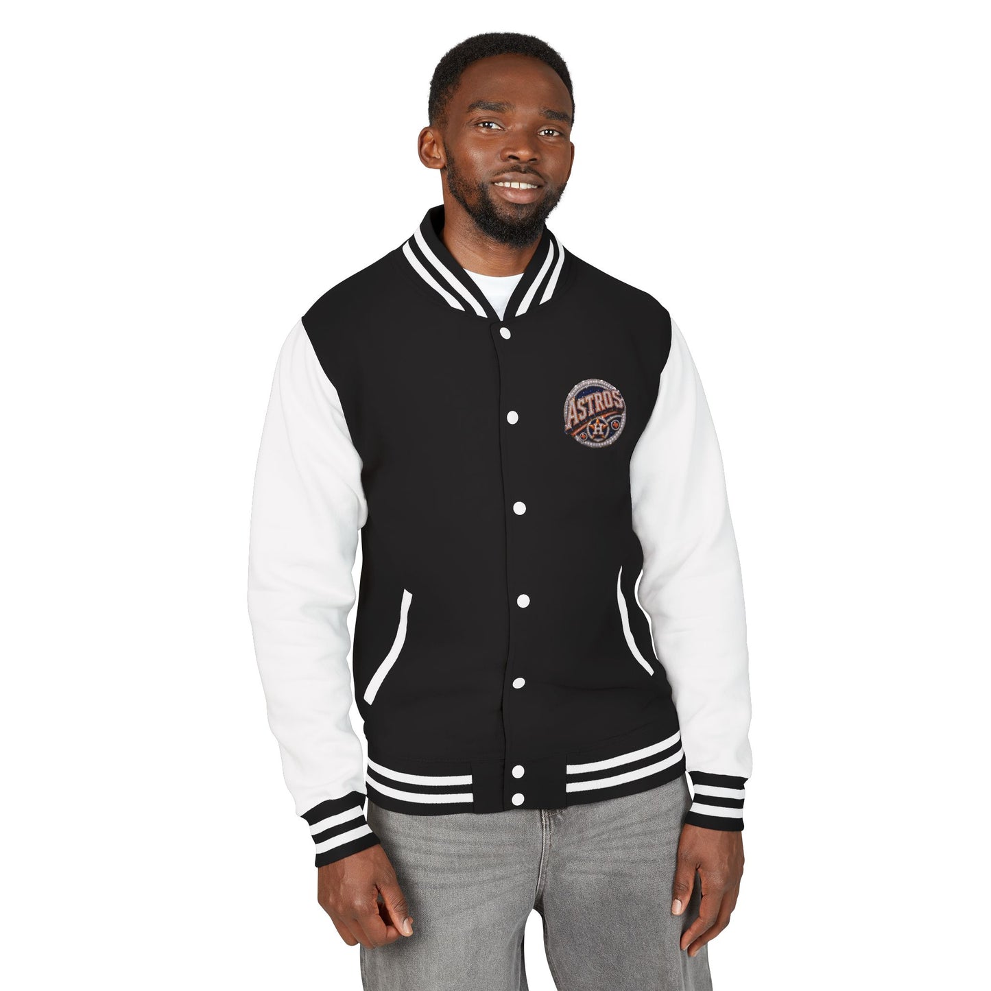 Astros Retro Iced Logo Letterman Jacket