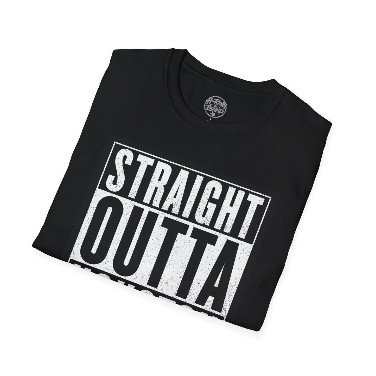 White Logo “Straight Outta Houston” Tee