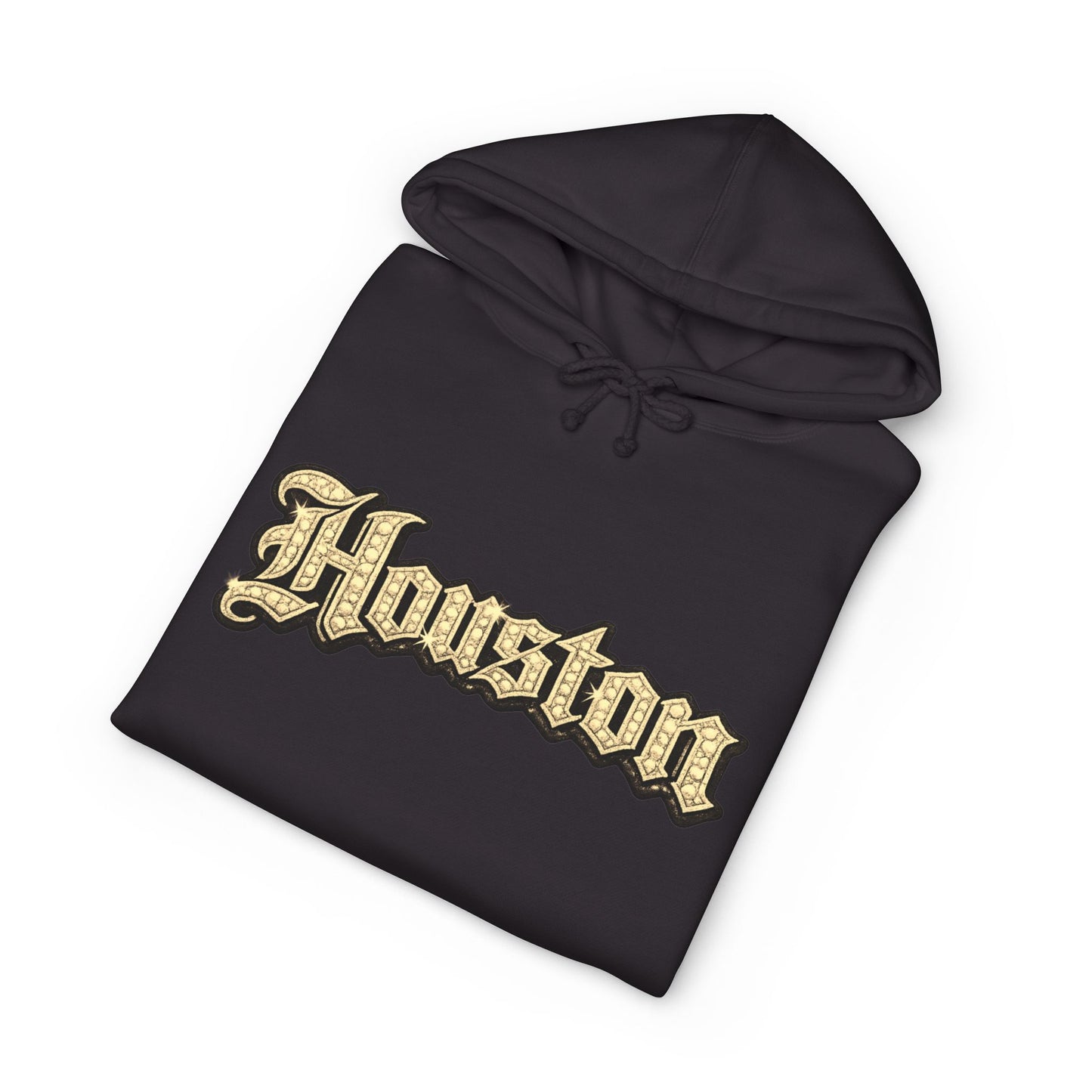 Houston Golden Bling Script Hoodie