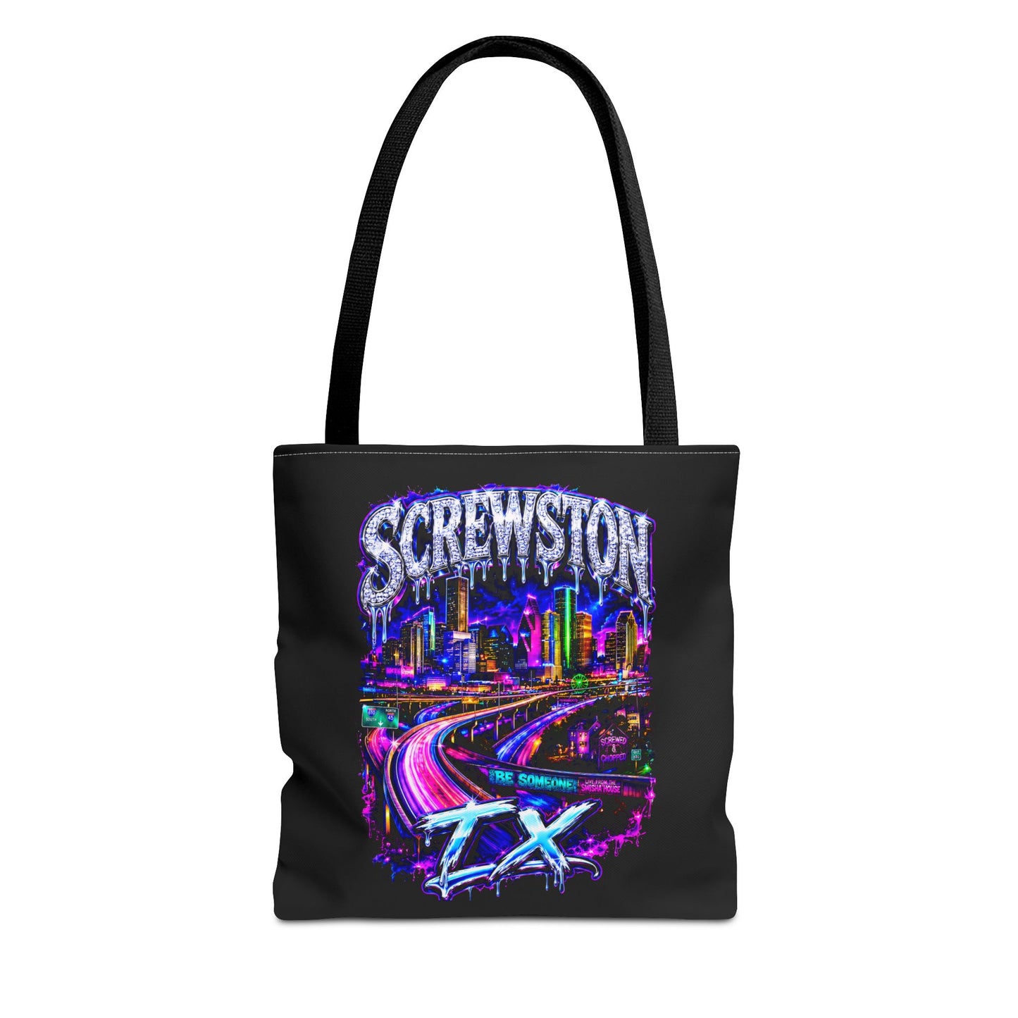 Screwston Texas Graffiti Houston Skyline Graphic Houston Skyline