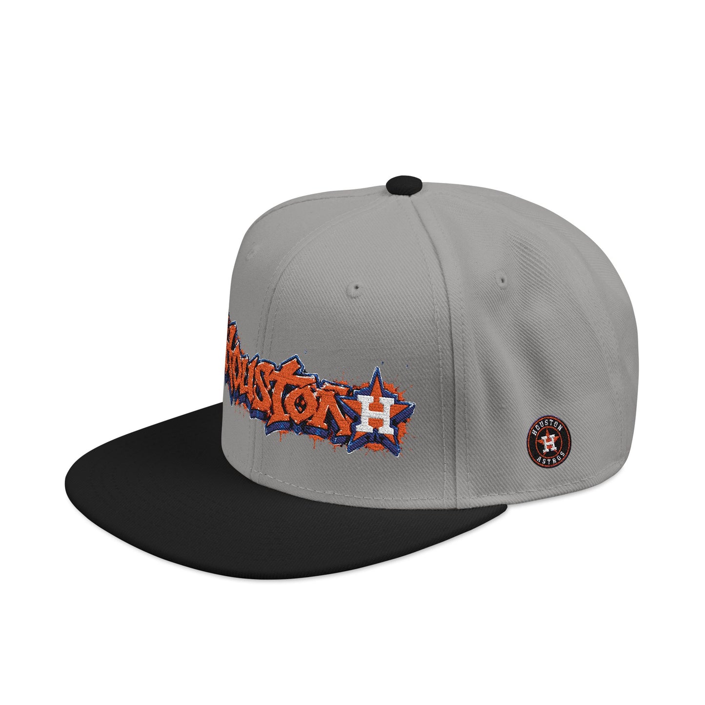 Houston Astros Graffiti Snapback Hat (Embroidered)
